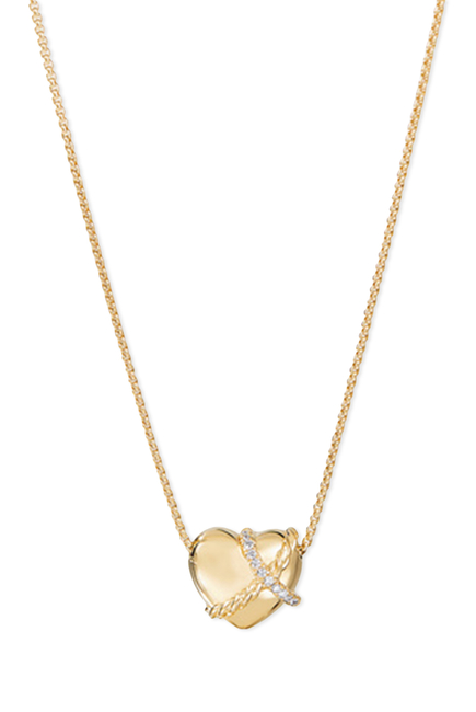Le Petit Coeur Sculpted Heart Chain Necklace